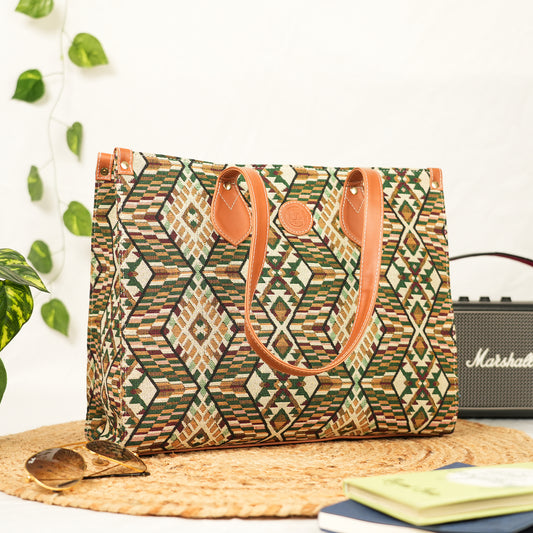 Box Tote: Green