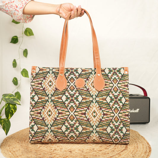 Box Tote: Green