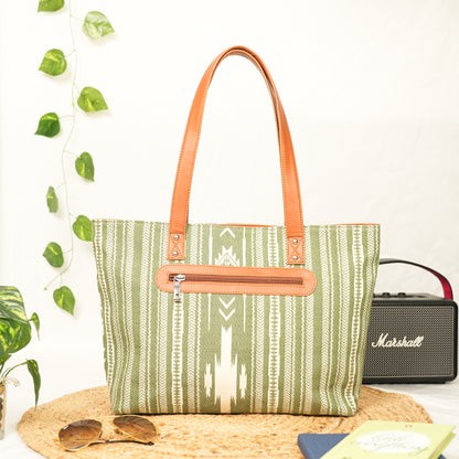 Sophia Laptop Tote: Green