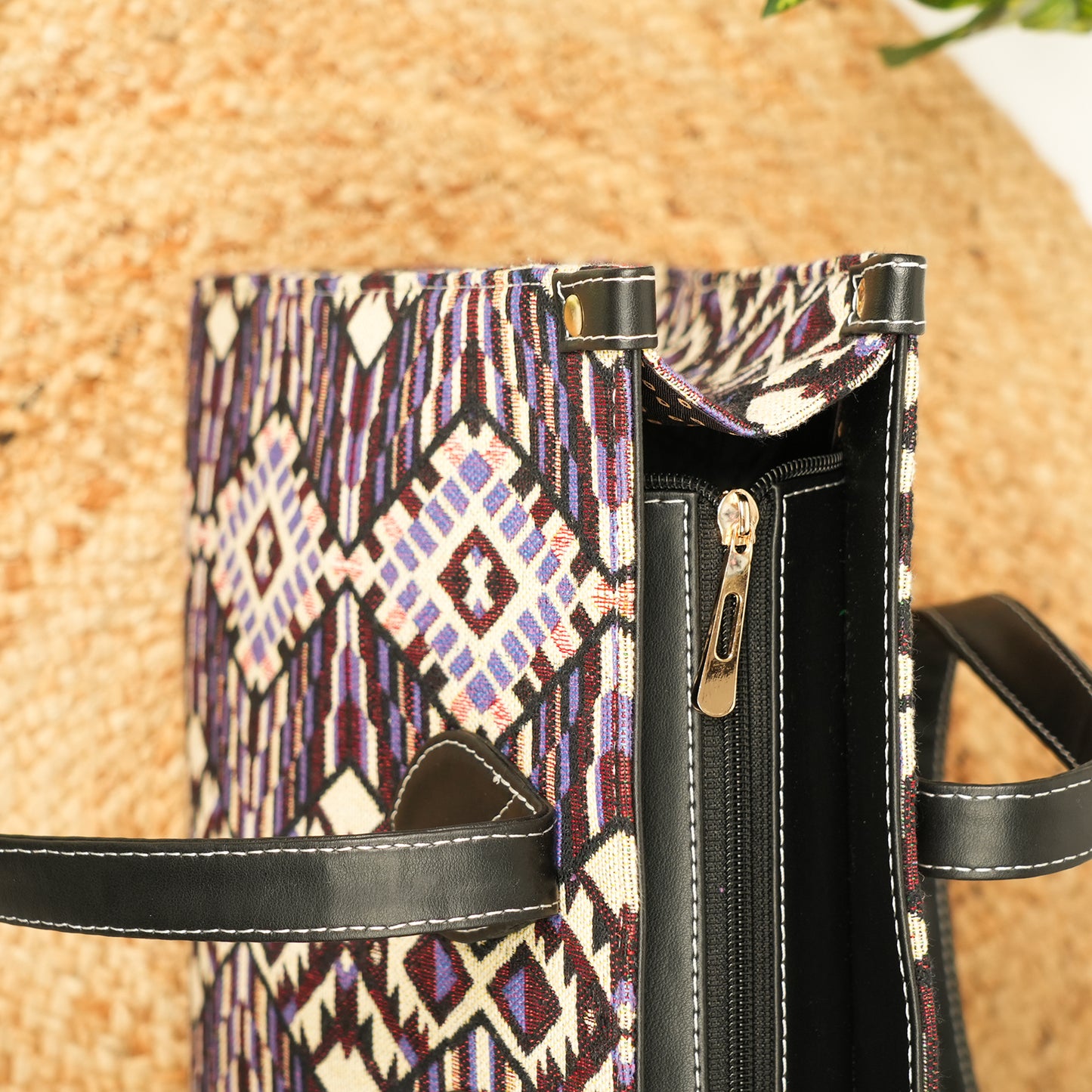 Box Tote: Purple